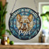 French Bulldog Tan Memorial Stained Glass Effect Suncatcher